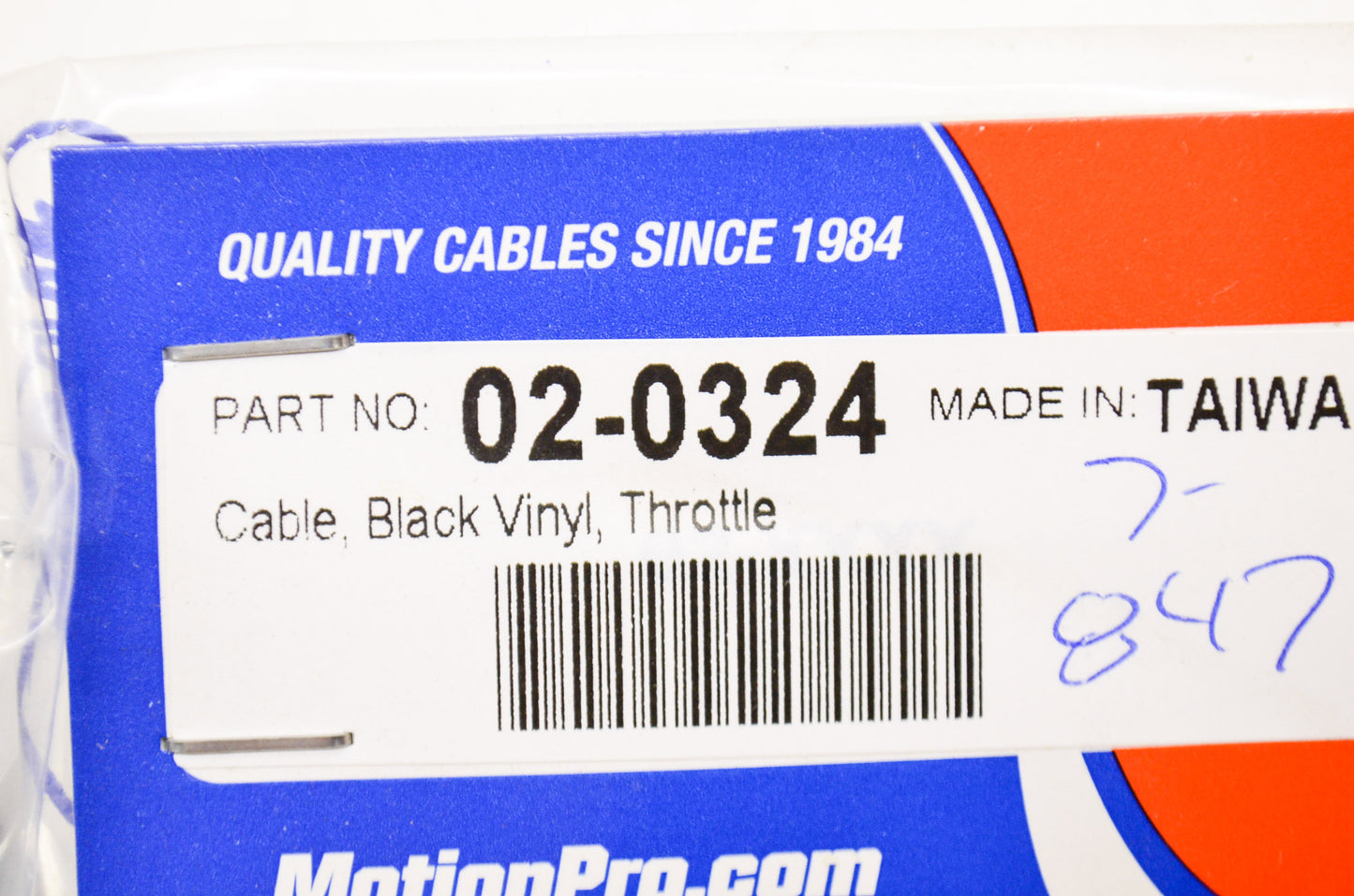 New Motion Pro Throttle Cable NOS