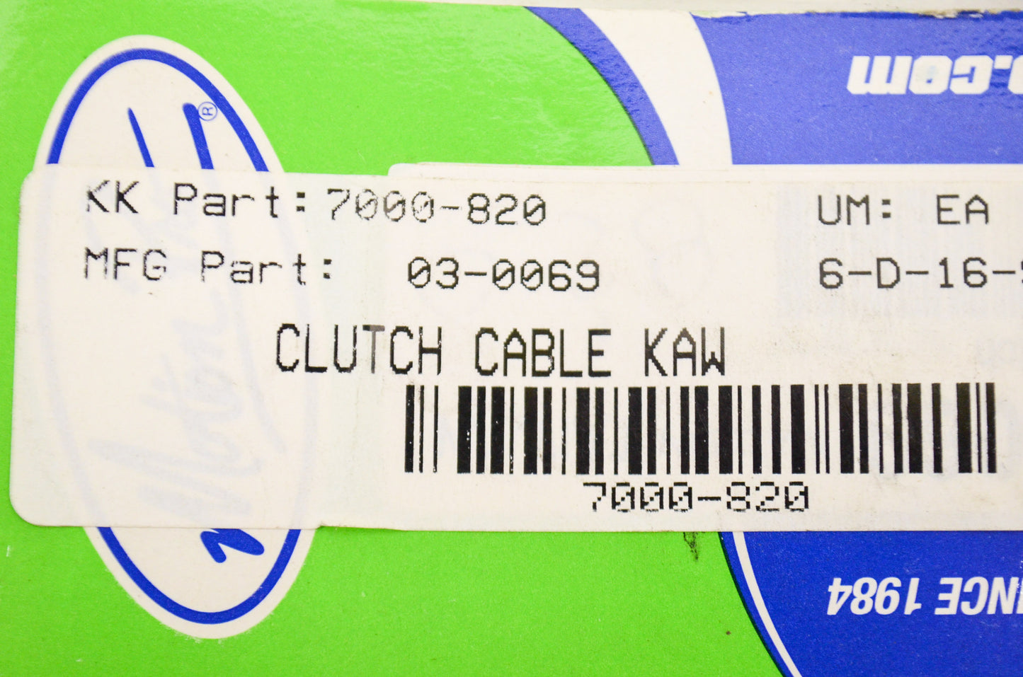 Motion Pro 03-0069 Clutch Cable NOS