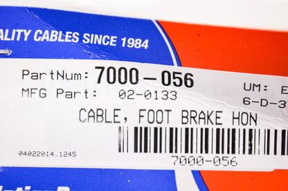 New Motion Pro Foot Brake Cable NOS