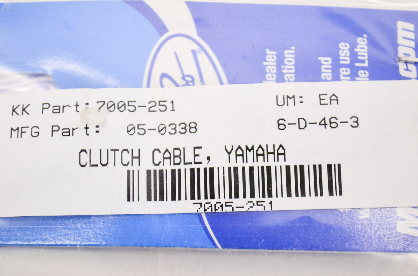 New Motion Pro Clutch Cable NOS
