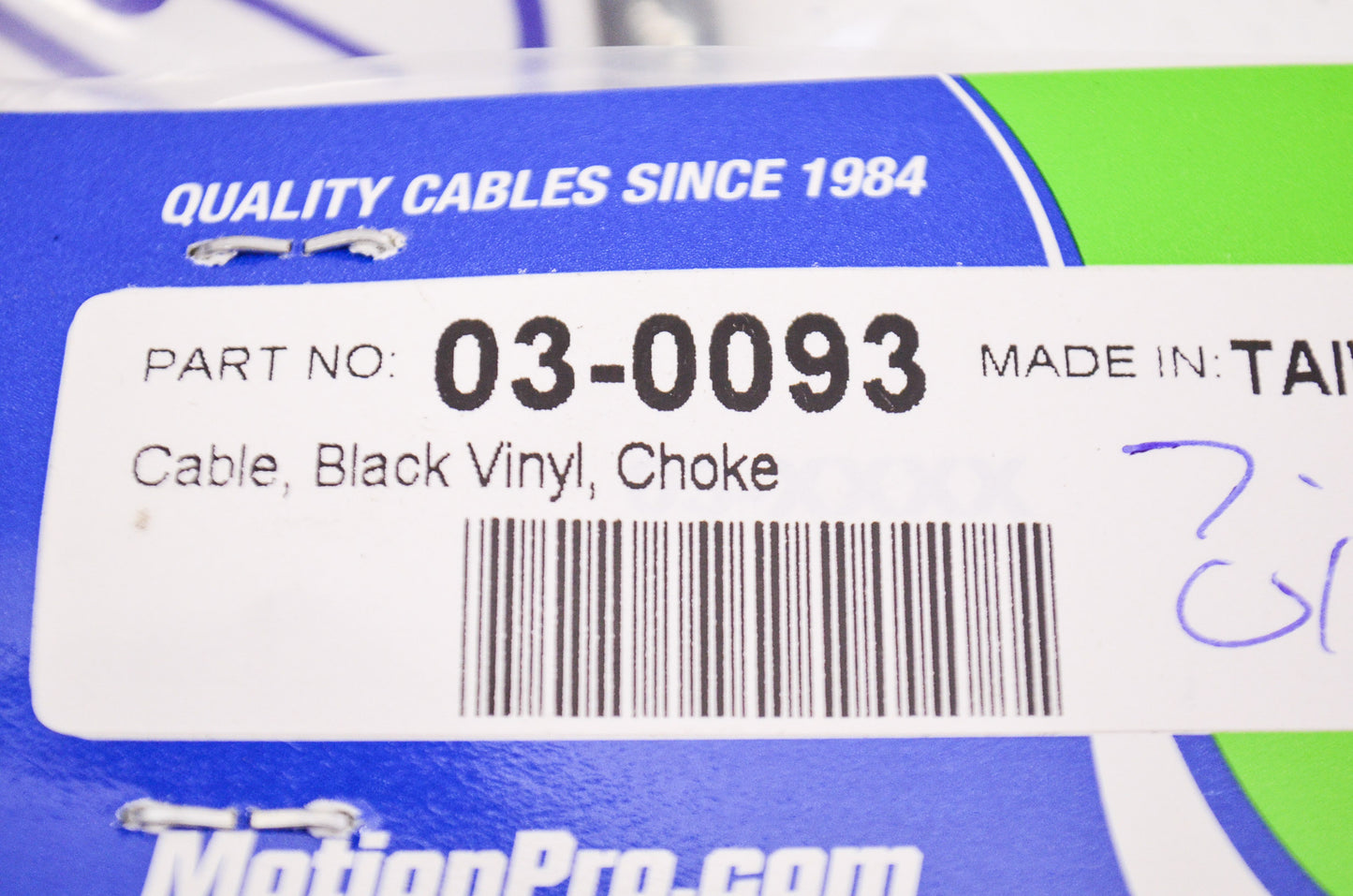 Motion Pro 03-0093 Starter Cable NOS