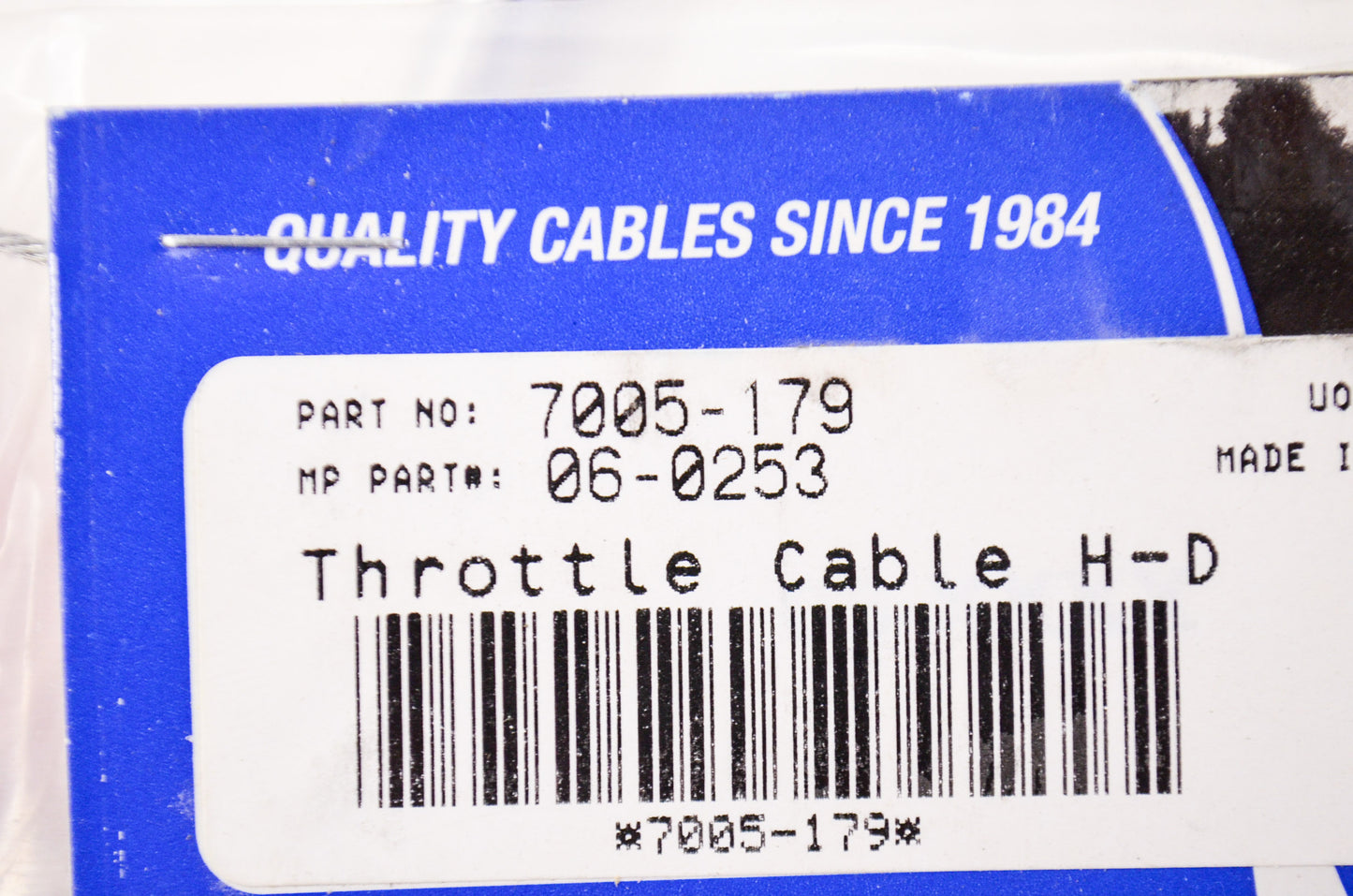 New Motion Pro Throttle Cable NOS