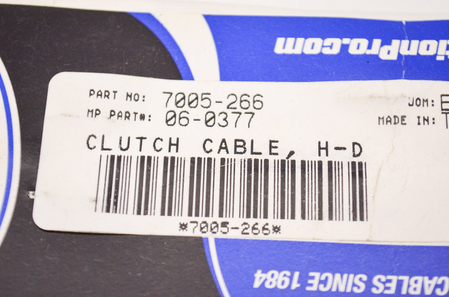New Motion Pro Clutch Cable NOS
