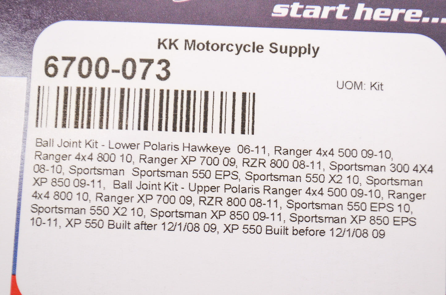 Ball Joint Kit NOS