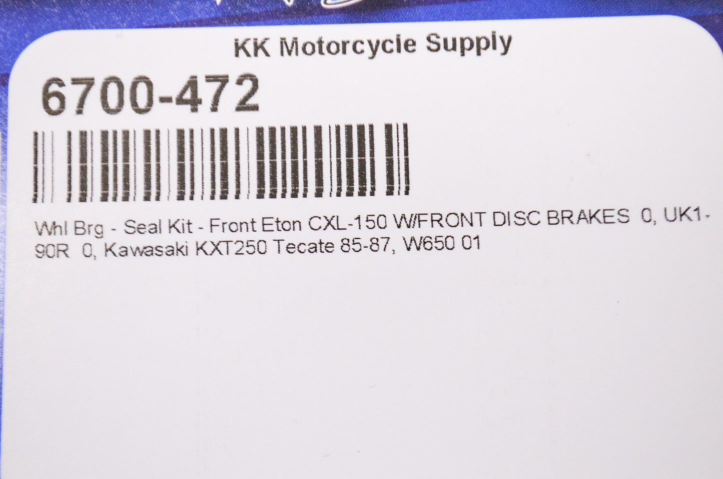 New All Balls Wheel Bearing Seal Kit NOS