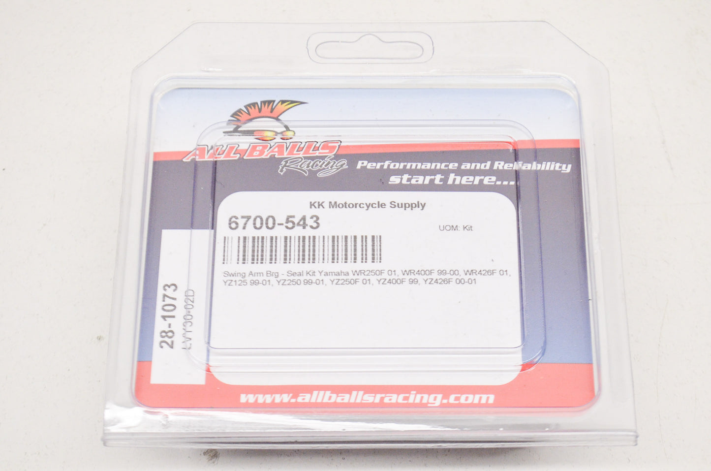 New All Balls Swing Arm Bearing Seal Kit NOS