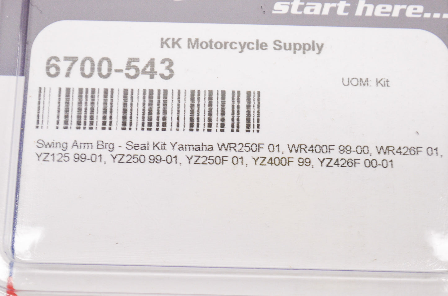 New All Balls Swing Arm Bearing Seal Kit NOS