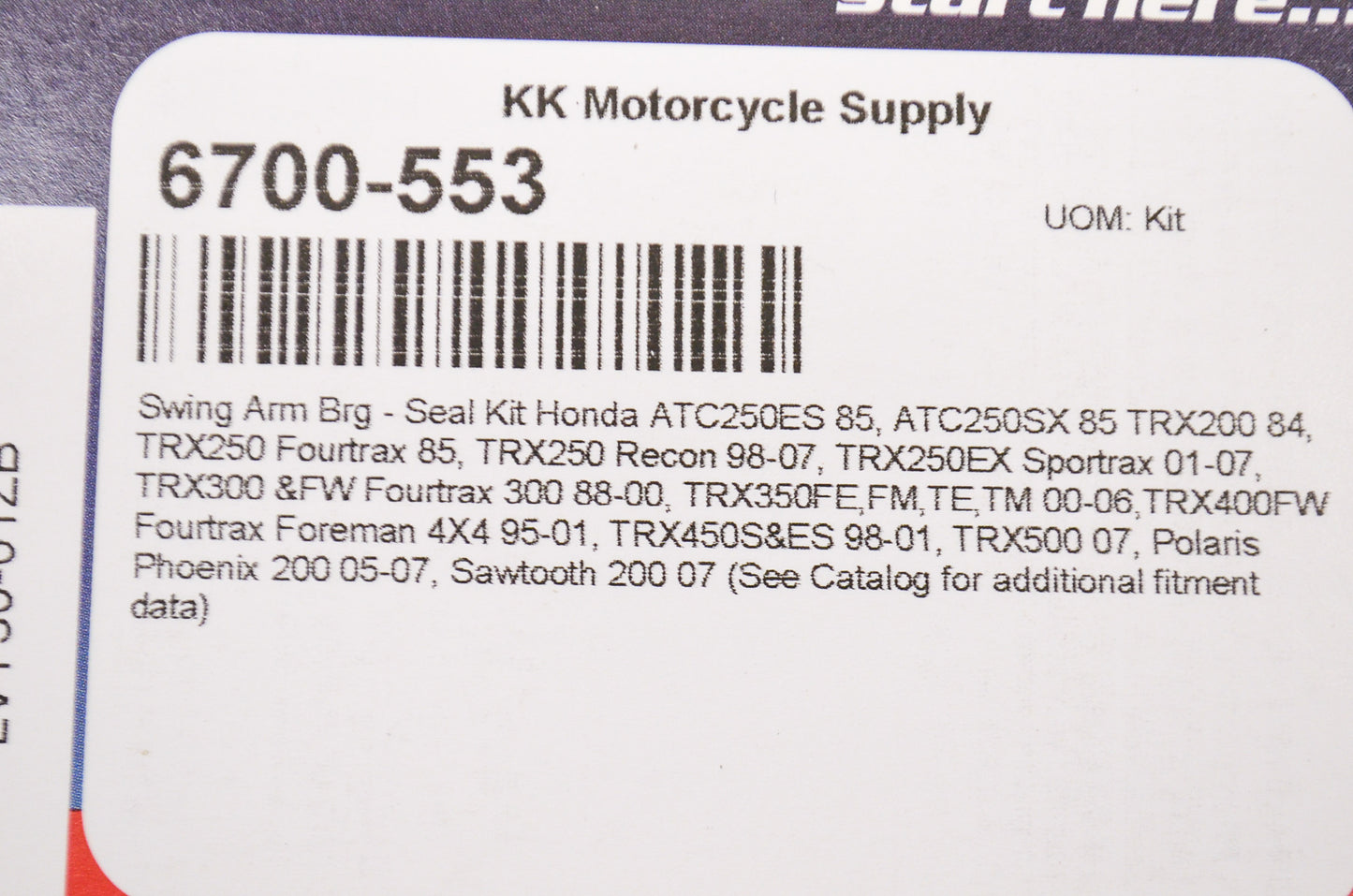 New All Balls Swing Arm Bearing Seal Kit NOS