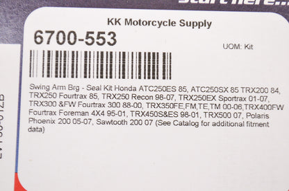 New All Balls Swing Arm Bearing Seal Kit NOS