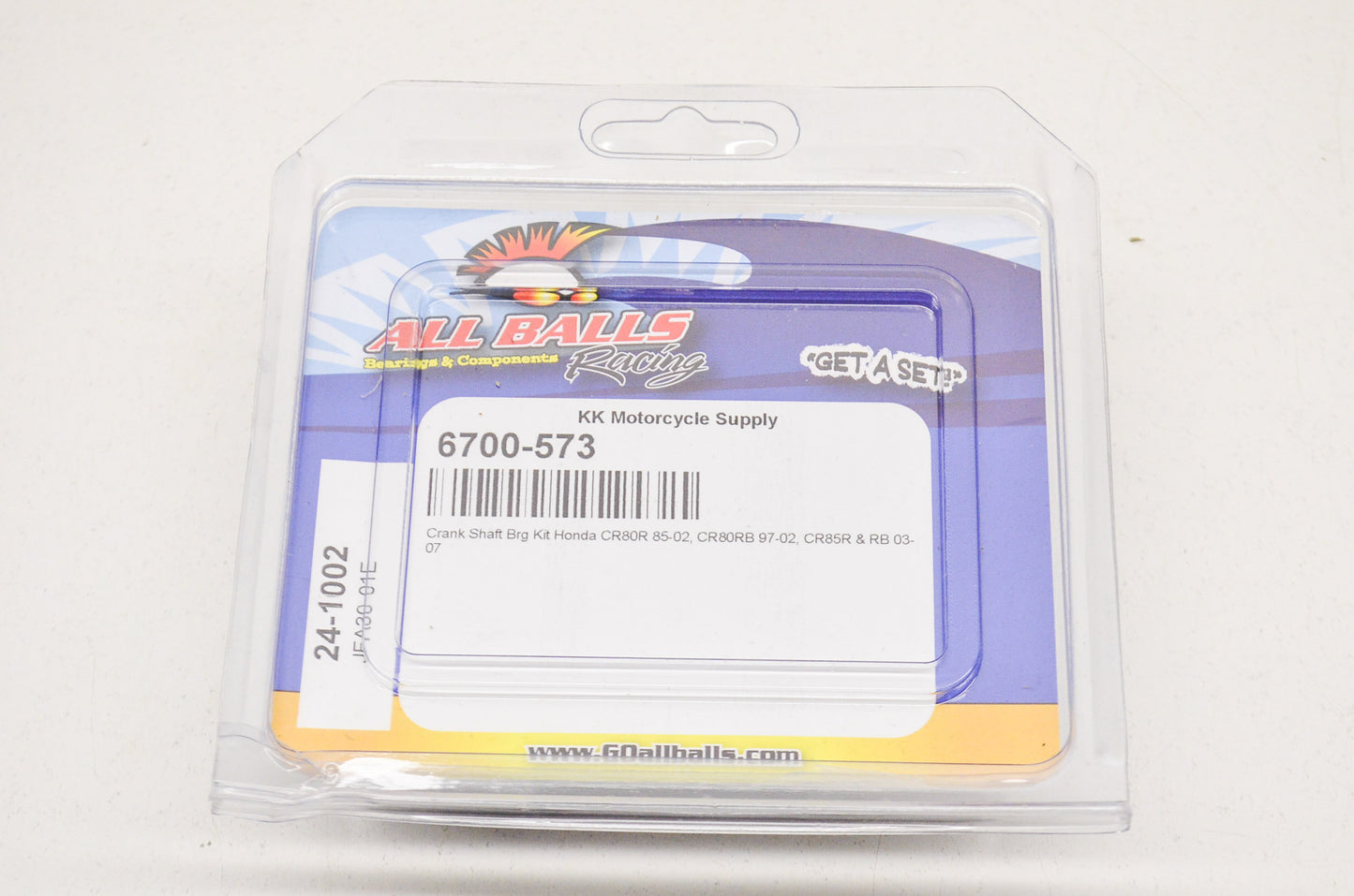 New All Balls Crank Shaft Bearing Kit NOS