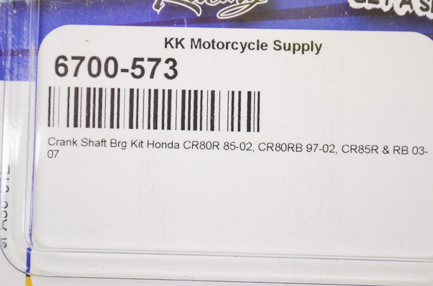 New All Balls Crank Shaft Bearing Kit NOS