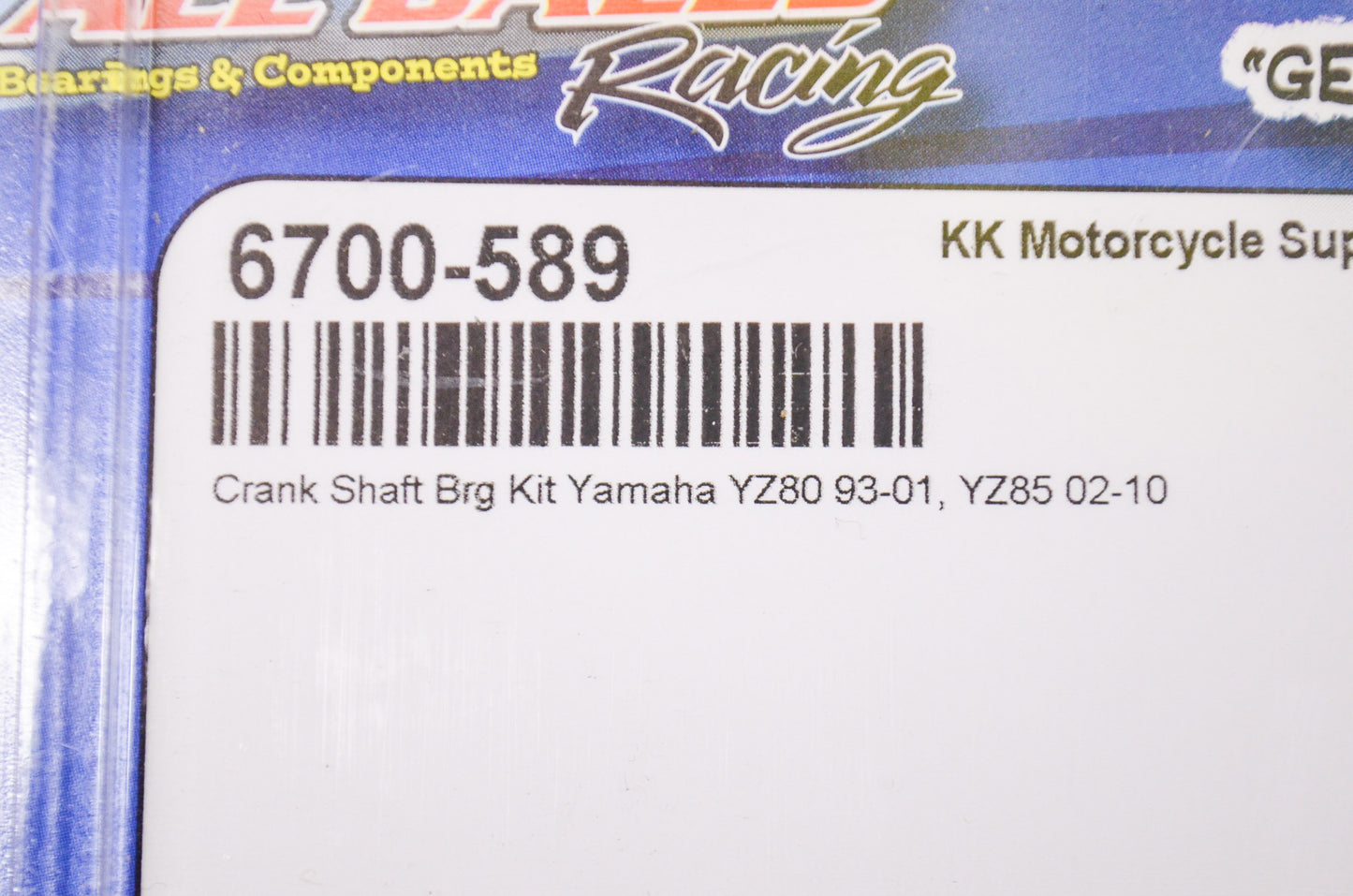 New All Balls Crank Shaft Bearing Kit NOS