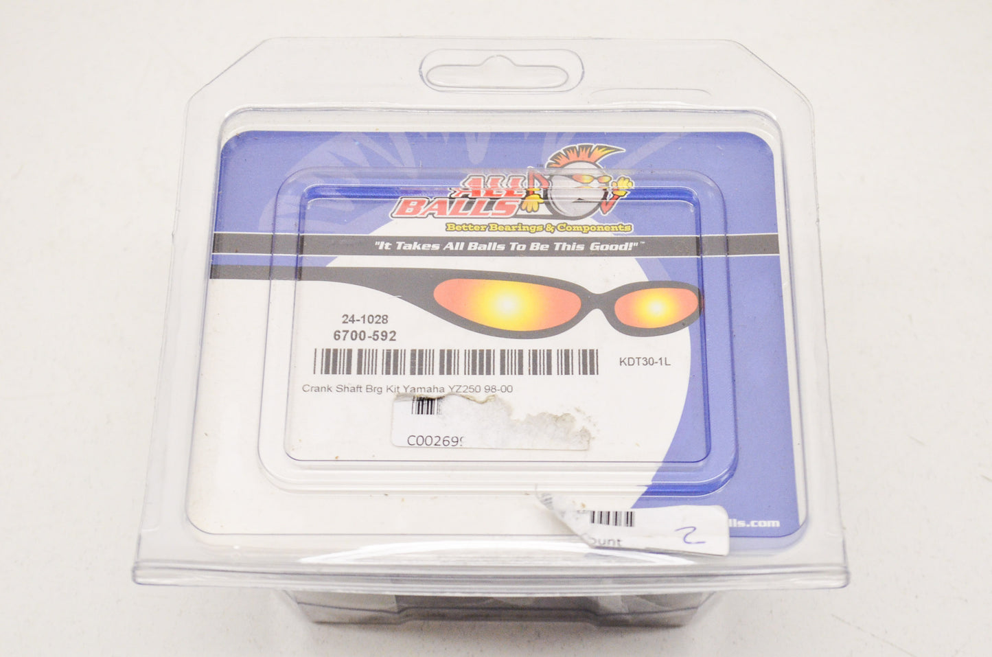 New All Balls Crank Shaft Bearing Kit NOS