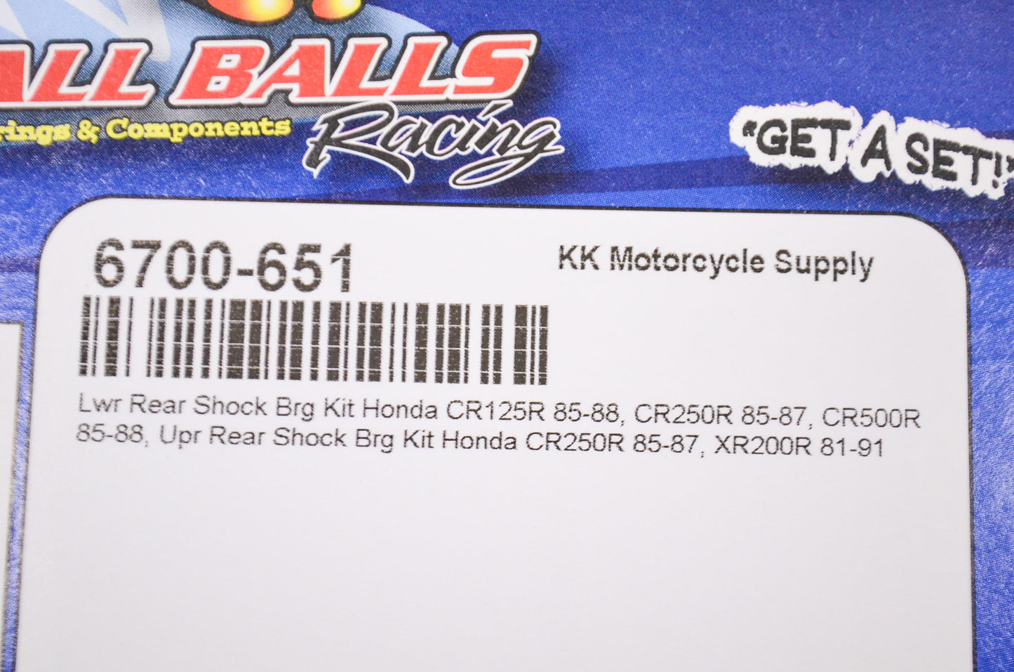 Moose Racing 29-1017 Lower Rear Shock Bearing Kit NOS