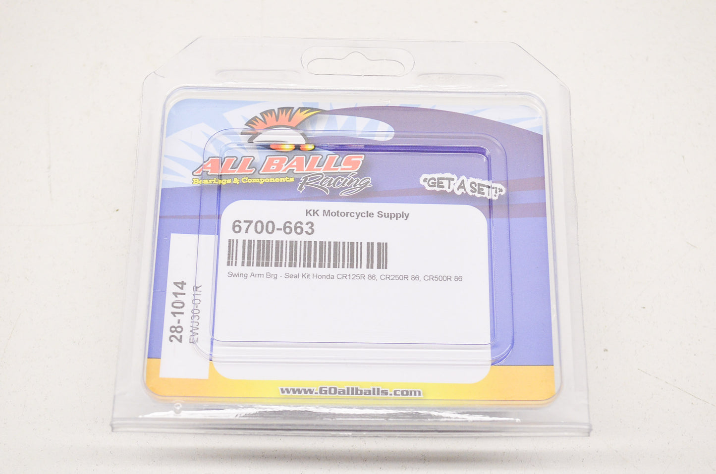 New All Balls Swing Arm Bearing Seal Kit NOS