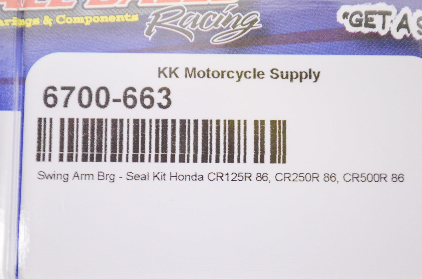 New All Balls Swing Arm Bearing Seal Kit NOS