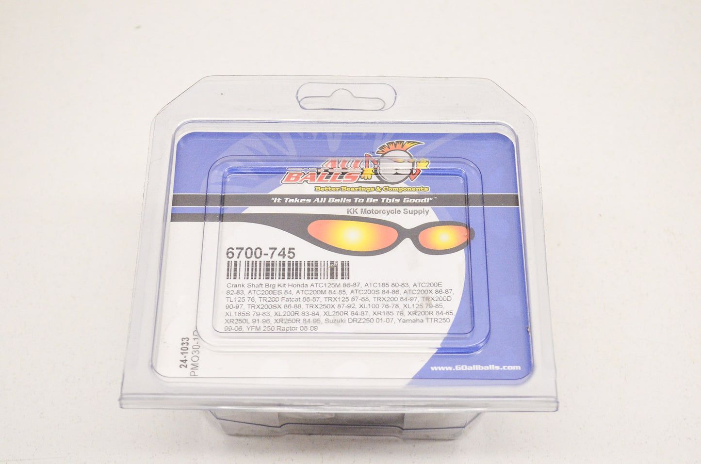 New All Balls Crank Shaft Bearing Kit NOS