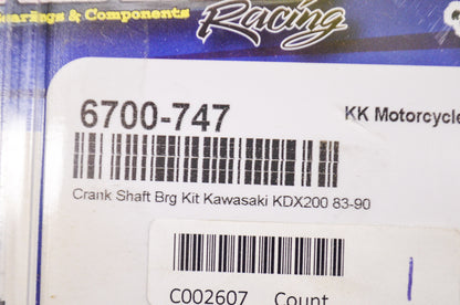 New All Balls Crank Shaft Bearing Kit NOS