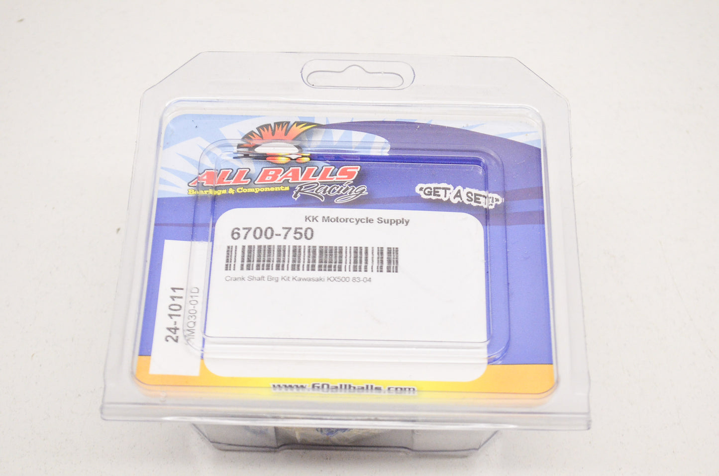 All Balls 24-1011, 6700-750 Crank Shaft Bearing Kit NOS