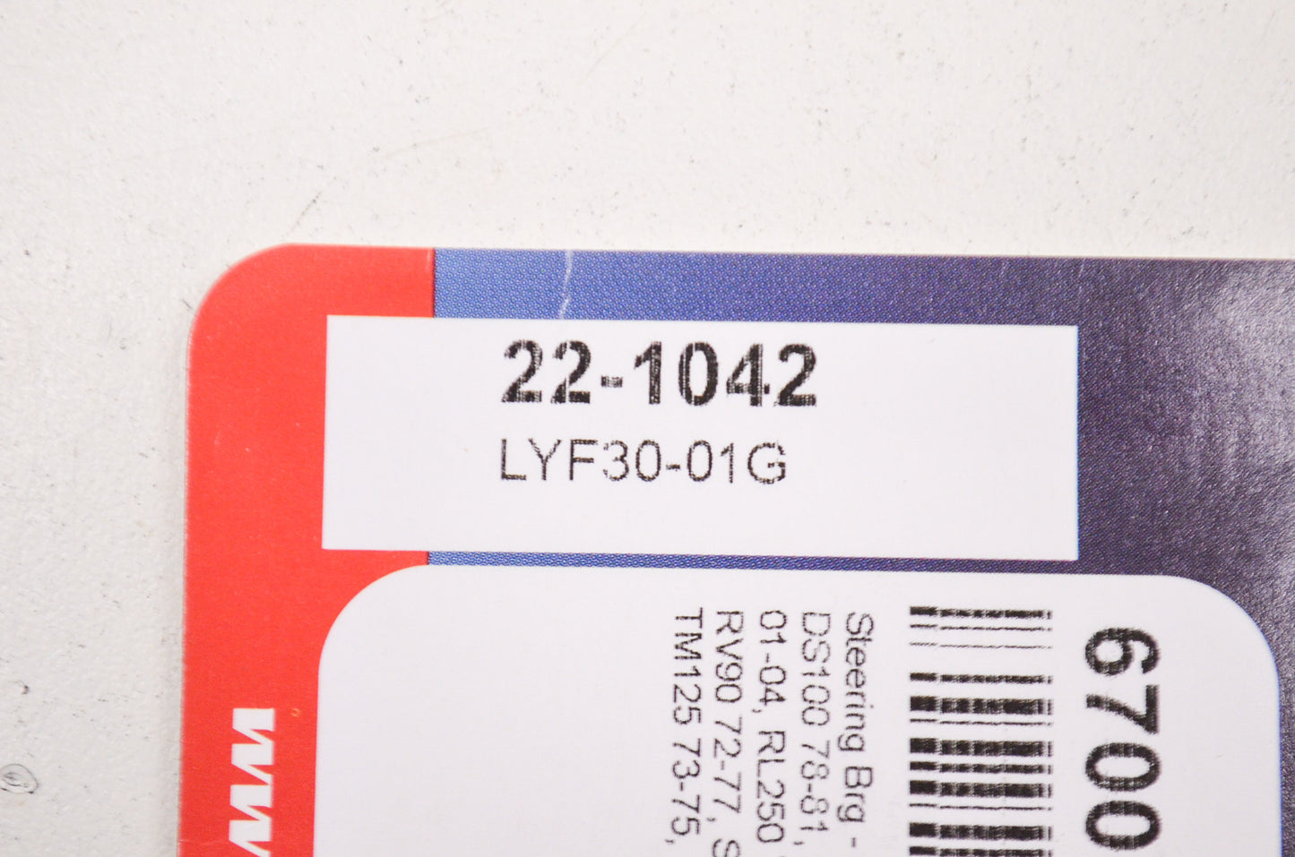 New All Balls Steering Bearing Seal Kit NOS