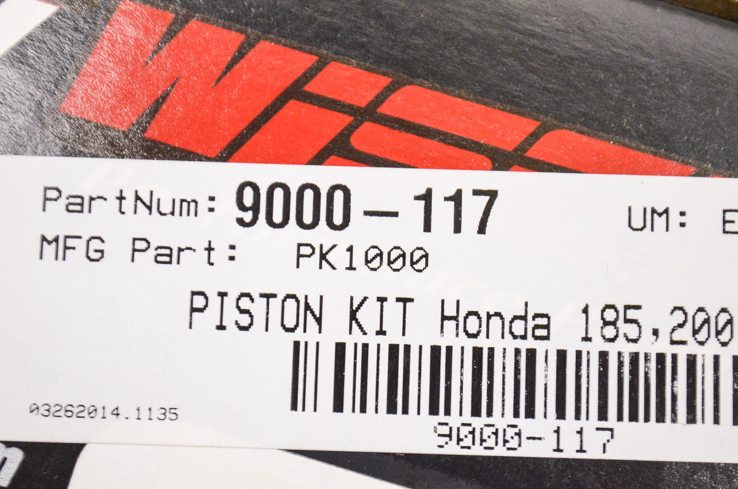New Wiseco Forged Piston Kit 65mm Honda 185 200 ATC