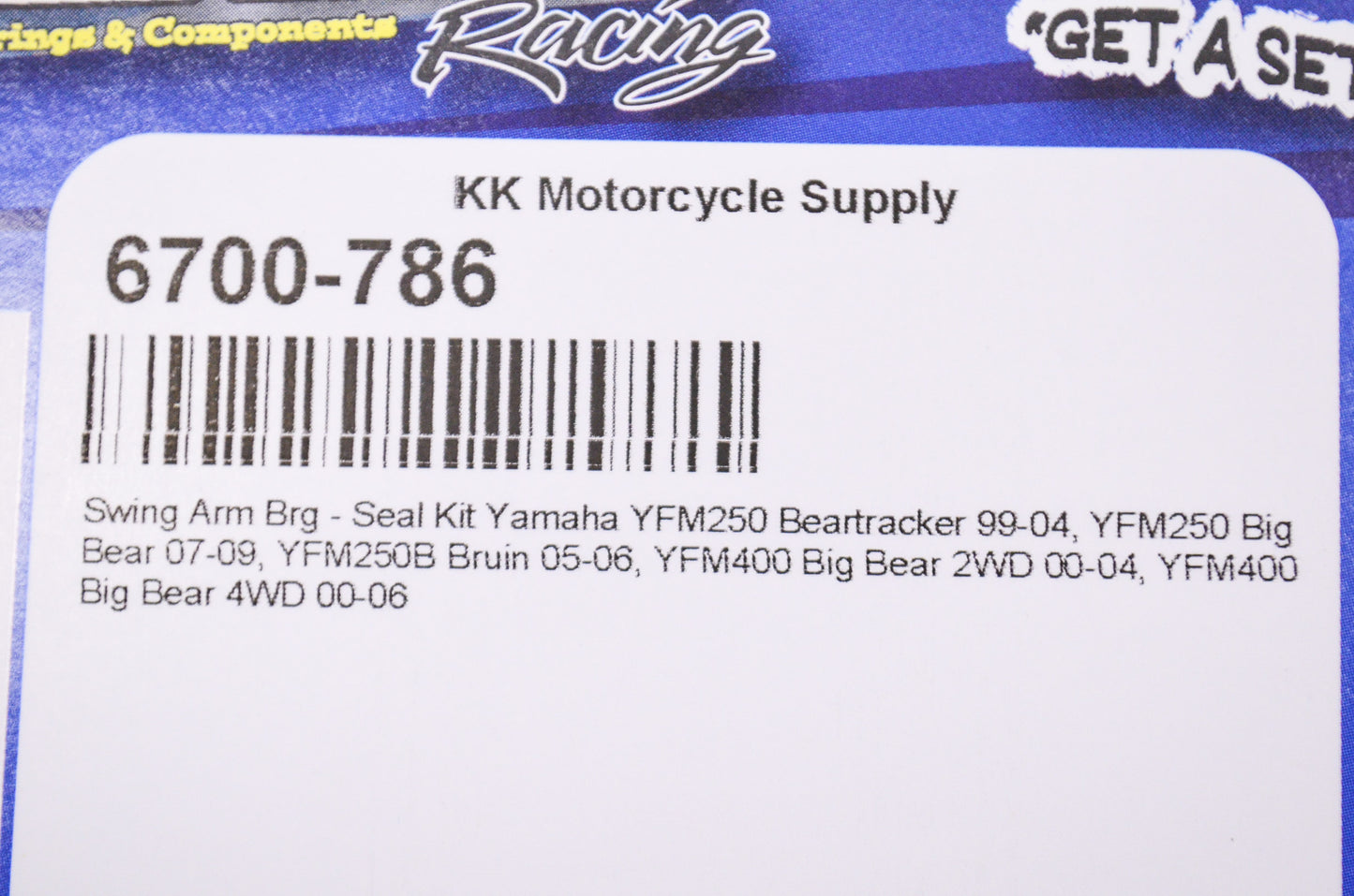 QuadBoss 28-1084, 6700-786 Swing Arm Bearing Seal Kit NOS