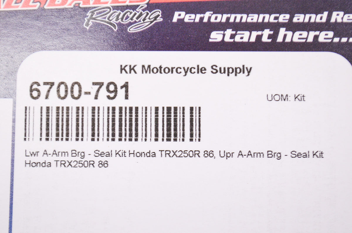 Moose Racing 50-1002, 6700-791 A-Arm Bearing Seal Kit NOS