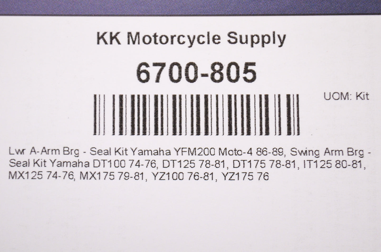 Bearing Seal Kit NOS