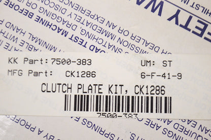 EBC CK1286, 7500-383 Clutch Plate Kit NOS