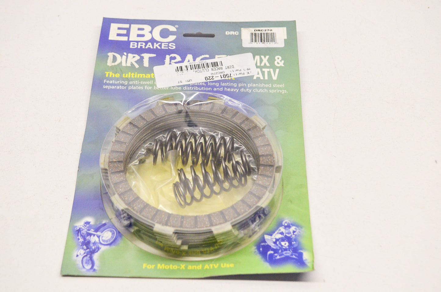 EBC DRC270, 7501-220 Dirt Racer Clutch Kit NOS