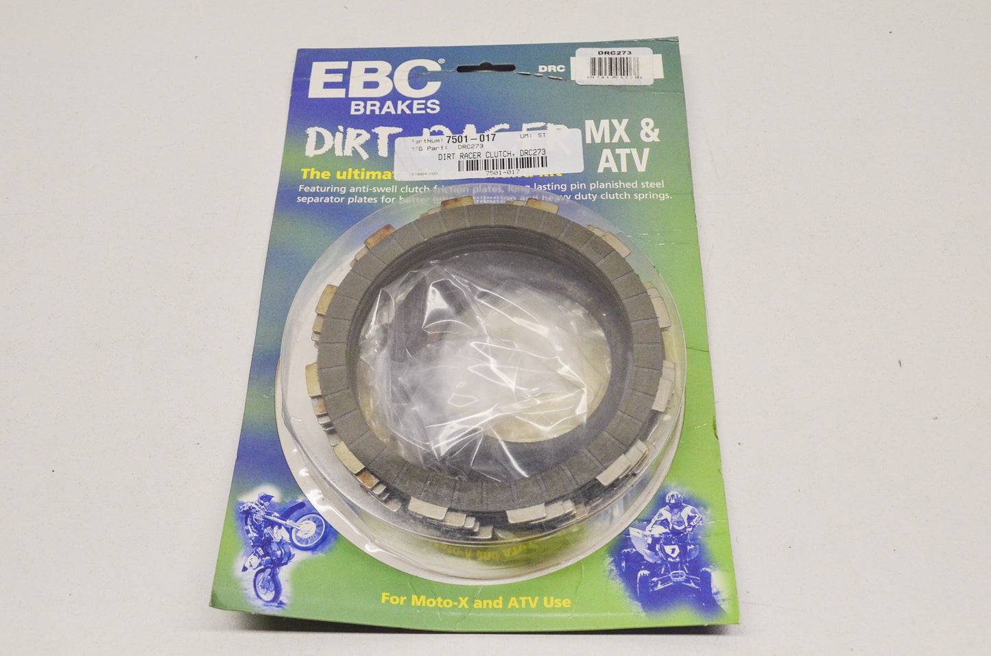 EBC DRC273, 7501-017 Dirt Racer Clutch Kit NOS