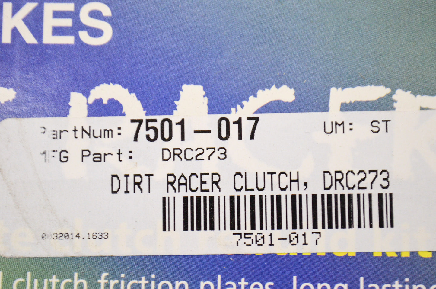 EBC DRC273, 7501-017 Dirt Racer Clutch Kit NOS