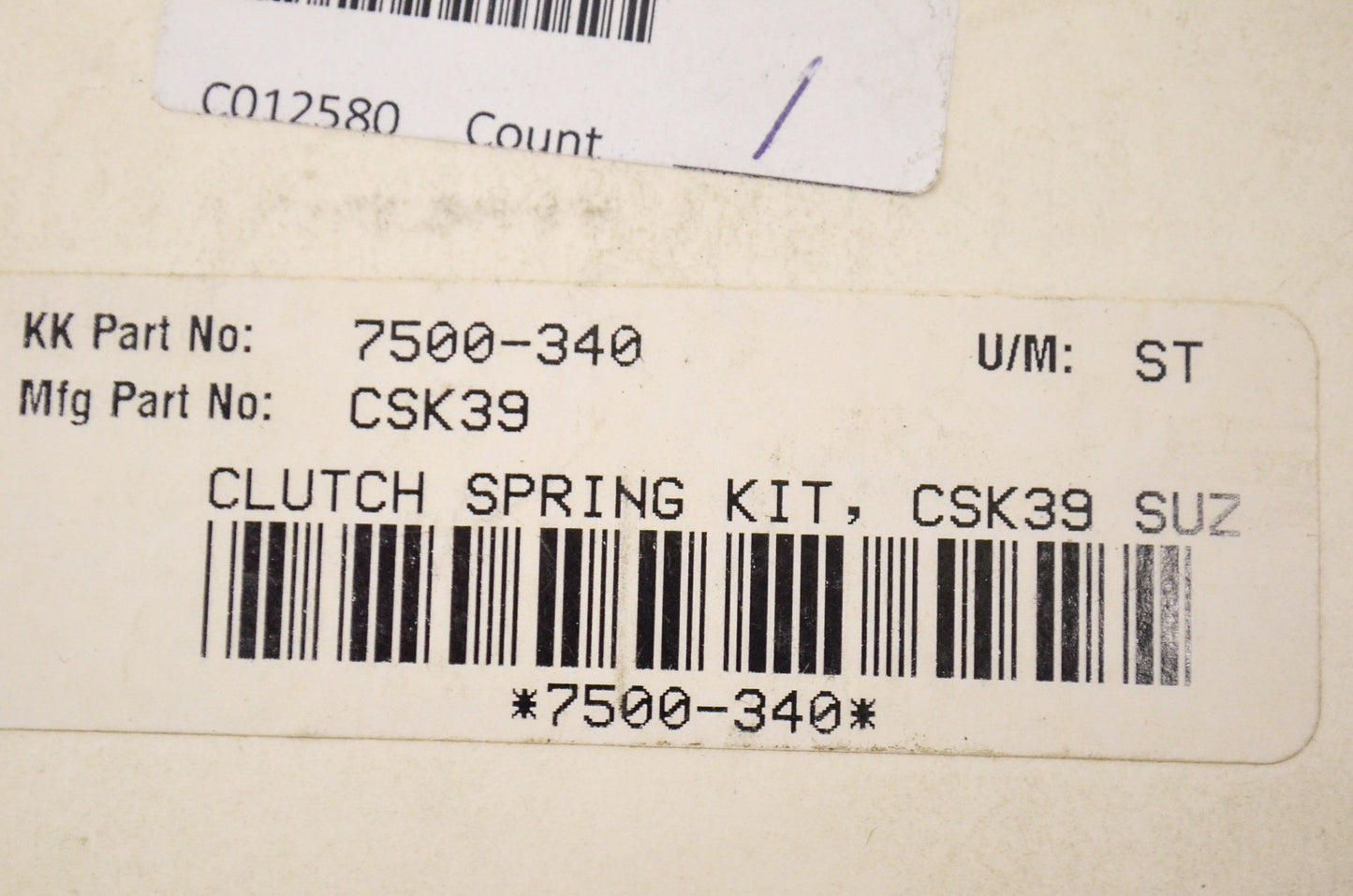 Clutch Spring Kit NOS