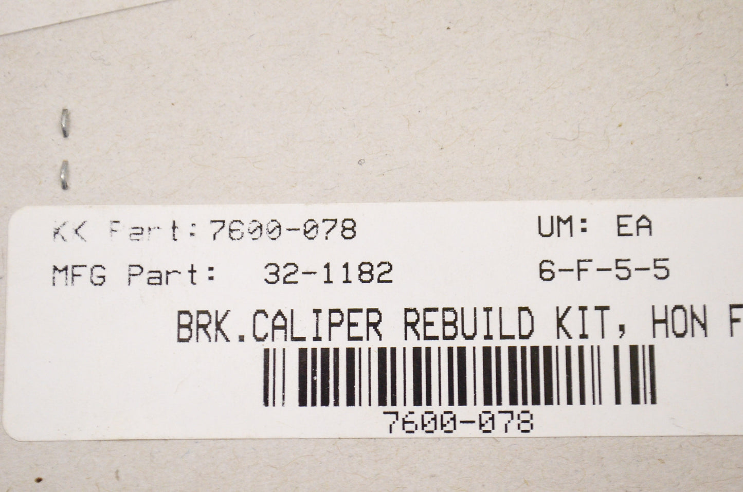 New K&L Brake Caliper Rebuild Kit NOS