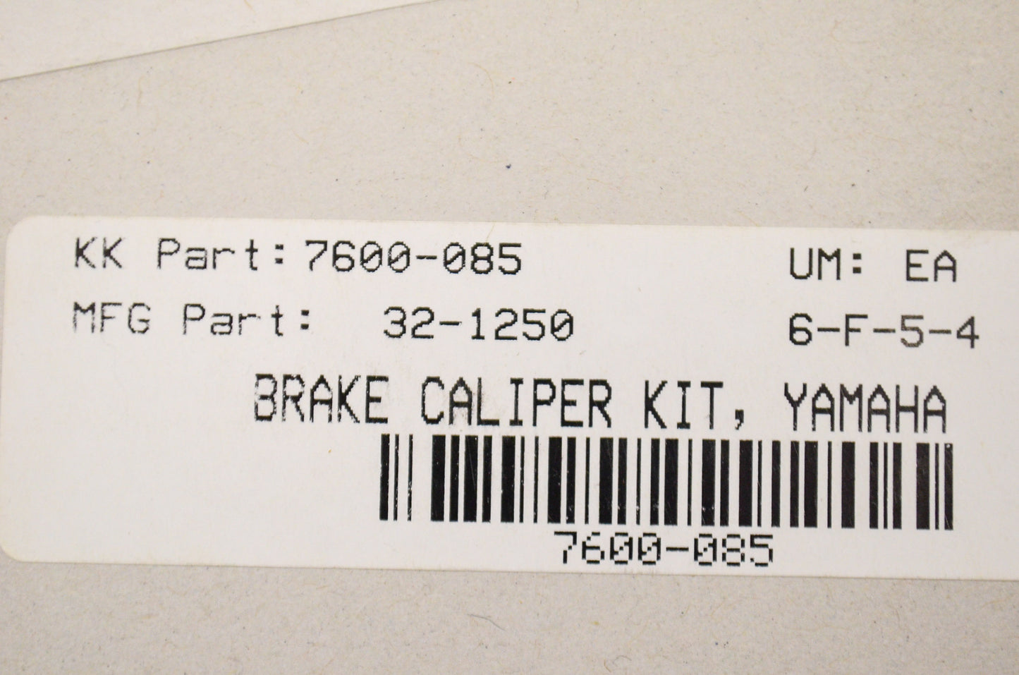 K&L 32-1250, 7600-085, BCF-201 K&L Brake Caliper Rebuild Kit NOS