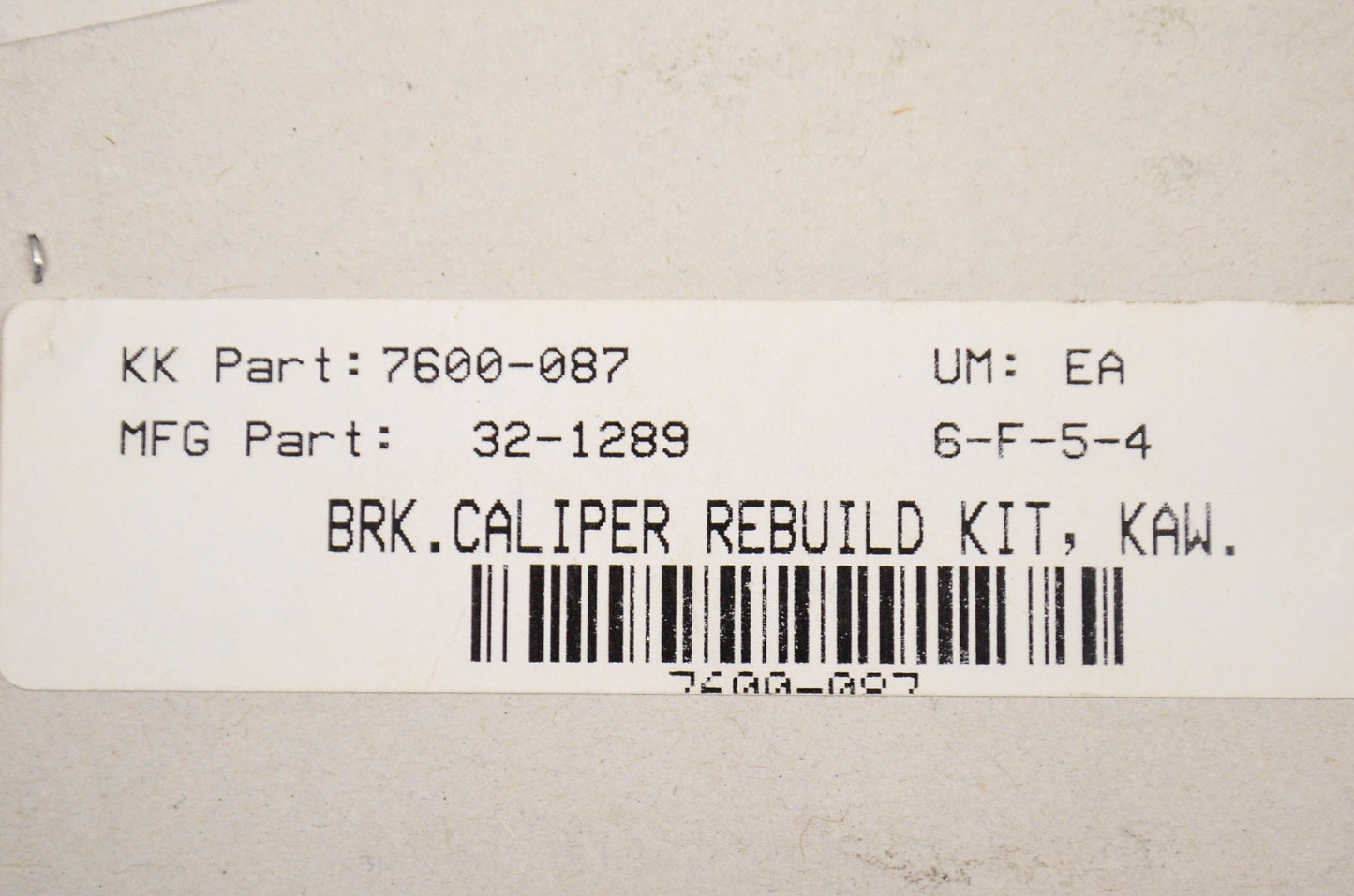 New K&L Brake Caliper Rebuild Kit NOS