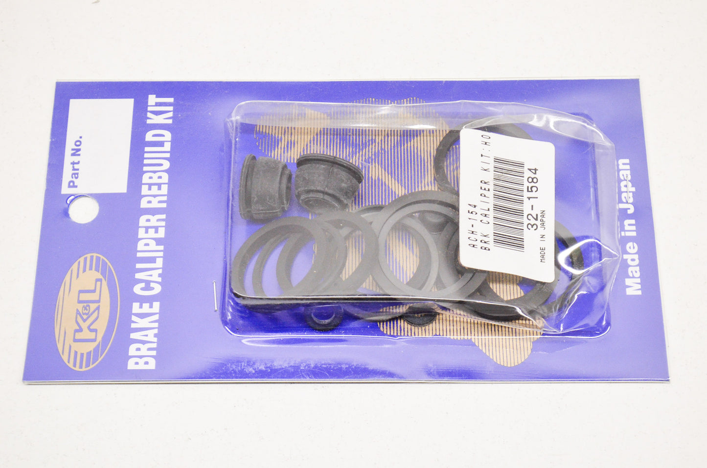K&L 32-1584, 7600-107, ACH-154 Brake Caliper Rebuild Kit NOS