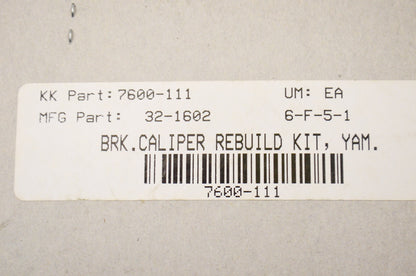 New K&L Brake Caliper Rebuild Kit NOS