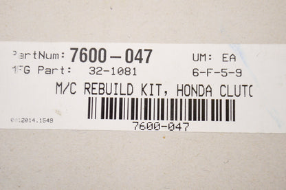 New K&L Master Cylinder Rebuild Kit NOS