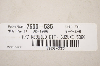 New K&L Master Cylinder Rebuild Kit NOS