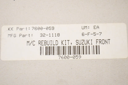 New K&L Master Cylinder Rebuild Kit NOS
