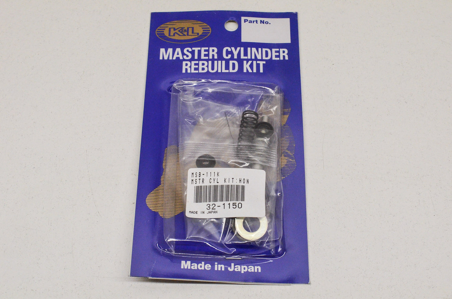 K&L 32-1150, 7600-061, MSB-111K Master Cylinder Rebuild Kit NOS