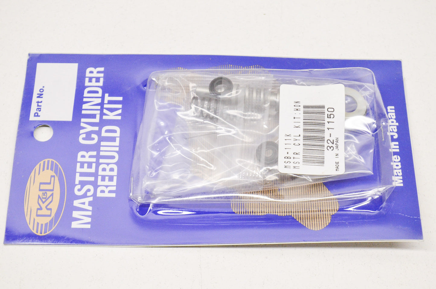 K&L 32-1150, 7600-061, MSB-111K Master Cylinder Rebuild Kit NOS