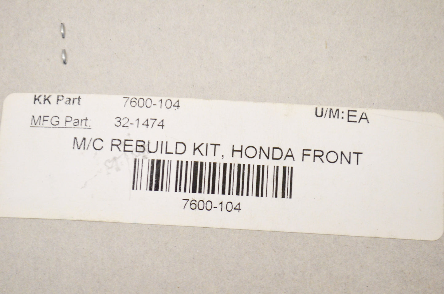 New K&L Master Cylinder Rebuild Kit NOS