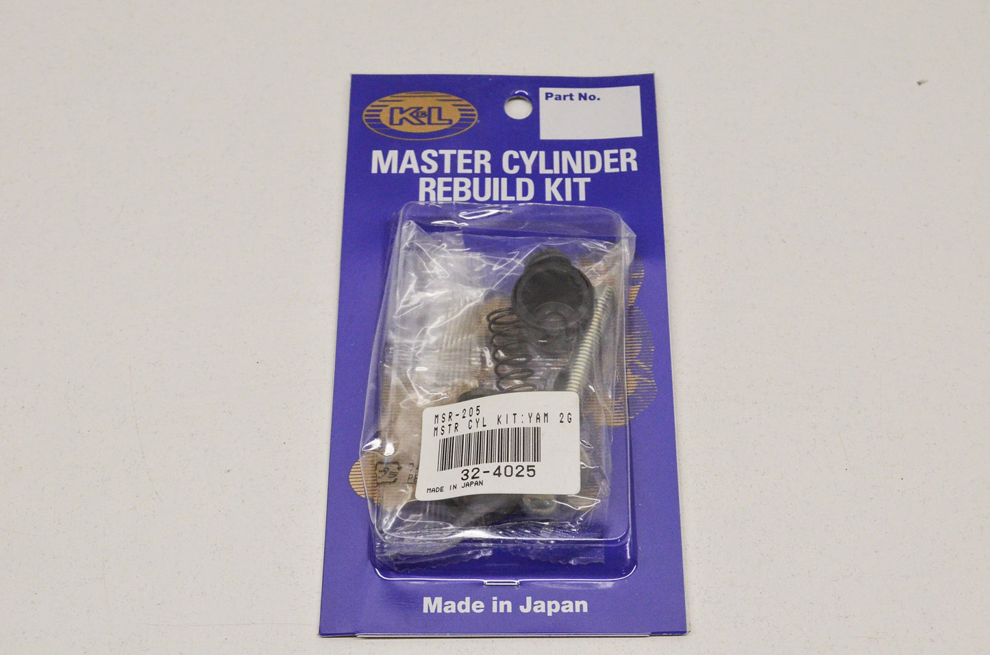 K&L 32-4025, 7600-118, MSR-205 Master Cylinder Rebuild Kit NOS