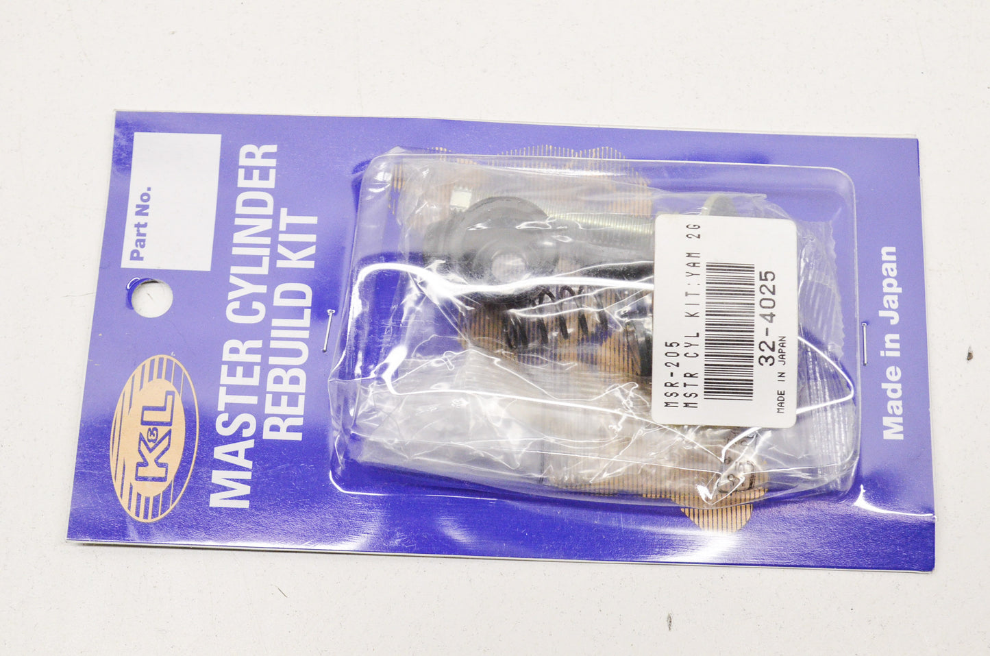 K&L 32-4025, 7600-118, MSR-205 Master Cylinder Rebuild Kit NOS