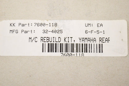 K&L 32-4025, 7600-118, MSR-205 Master Cylinder Rebuild Kit NOS