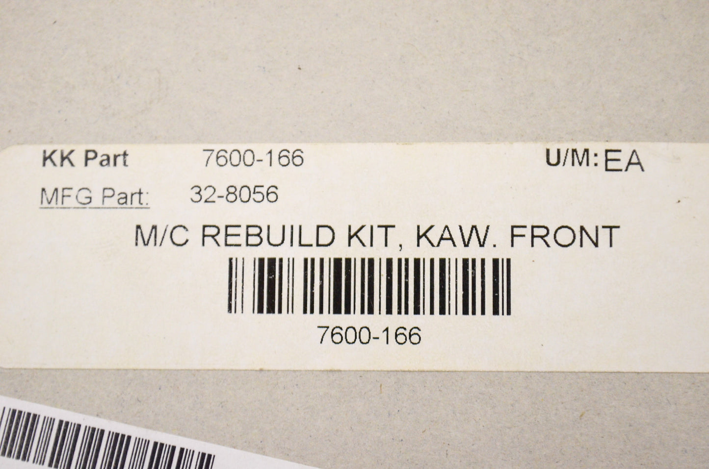 New K&L Master Cylinder Rebuild Kit NOS