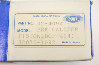 K&L 32-4094, 7600-127, BCP-414, 32020-1092 Brake Caliper Piston NOS