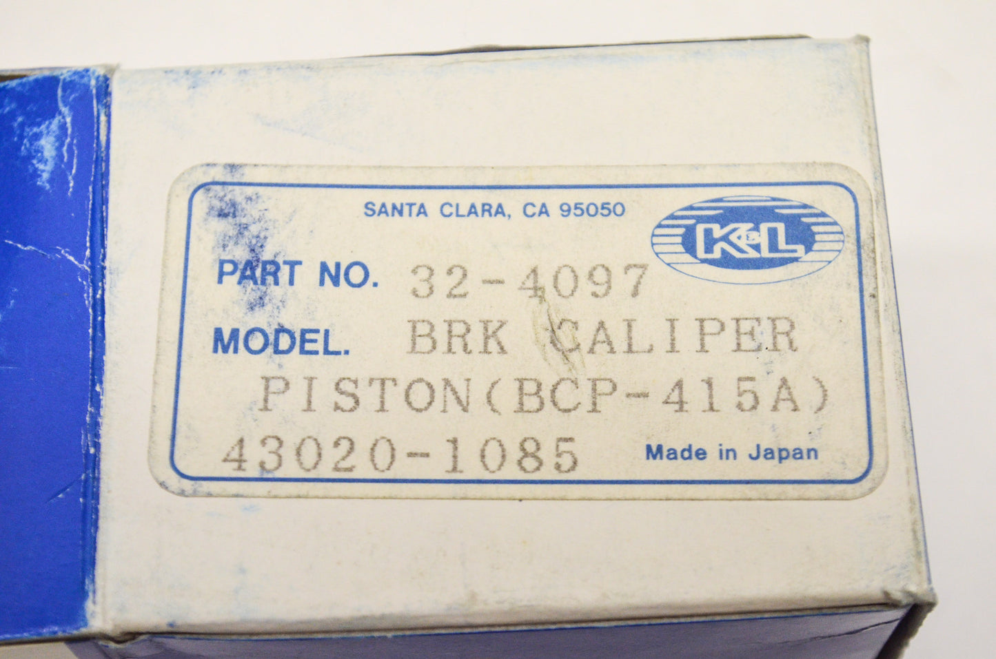 New K&L Brake Caliper Piston NOS
